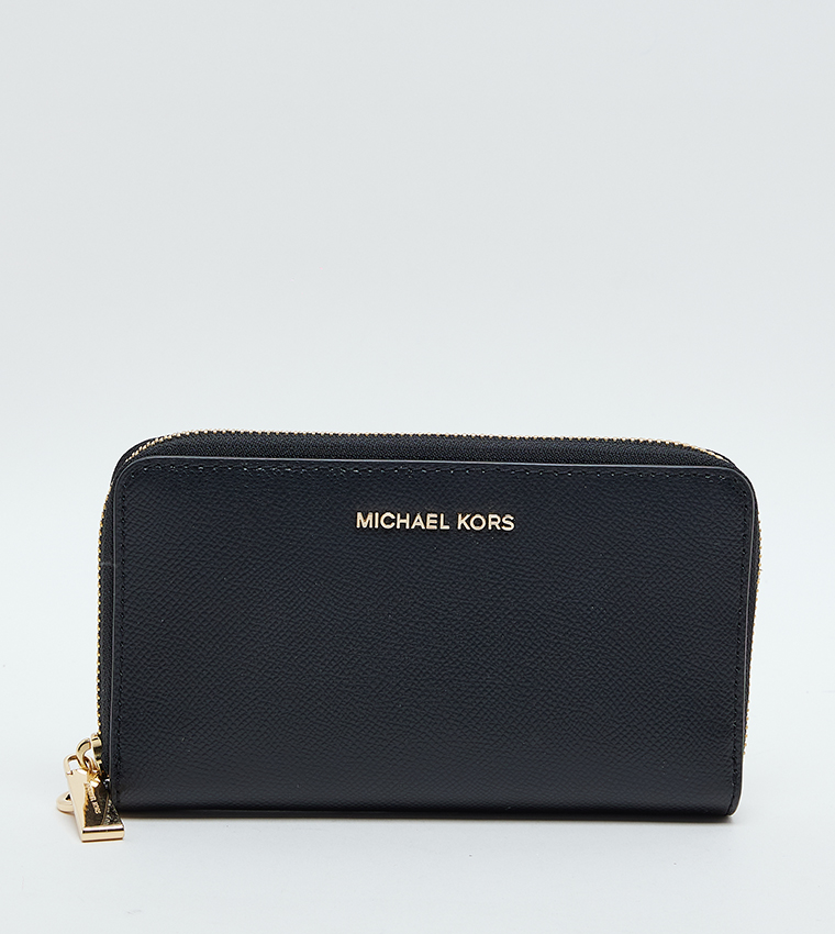 Logo Detail Zip-Closure Long Wallet