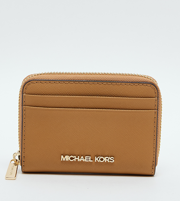 Logo Detail Zip-Closure Wallet
