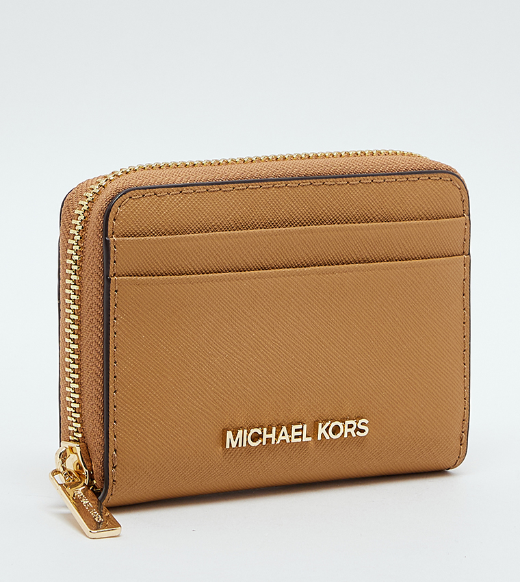 Logo Detail Zip-Closure Wallet