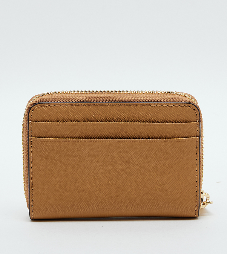 Logo Detail Zip-Closure Wallet