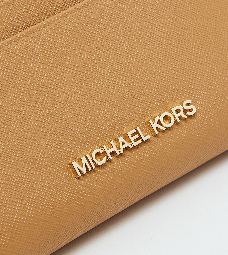 Logo Detail Zip-Closure Wallet