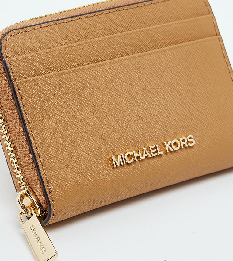 Logo Detail Zip-Closure Wallet
