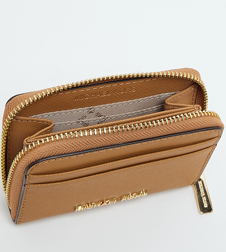 Logo Detail Zip-Closure Wallet