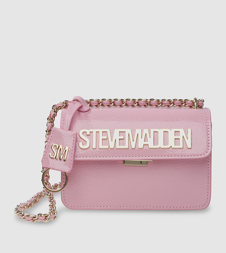 Buy Steve Madden Bbet Logo Detailed Crossbody Bag In Pink | 6thStreet UAE