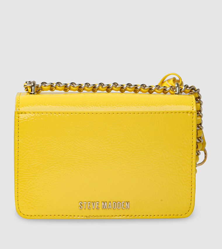 Buy Steve Madden Bbet Logo Detailed Crossbody Bag In Yellow 6thStreet UAE