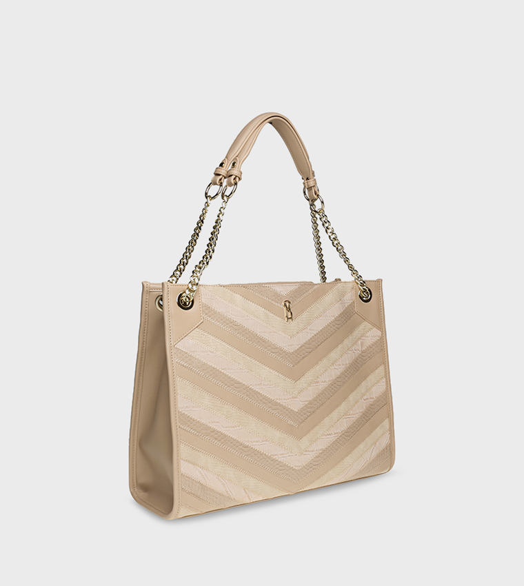 Buy Steve Madden BMALIE Textured Shoulder Bag In Beige 6thStreet UAE
