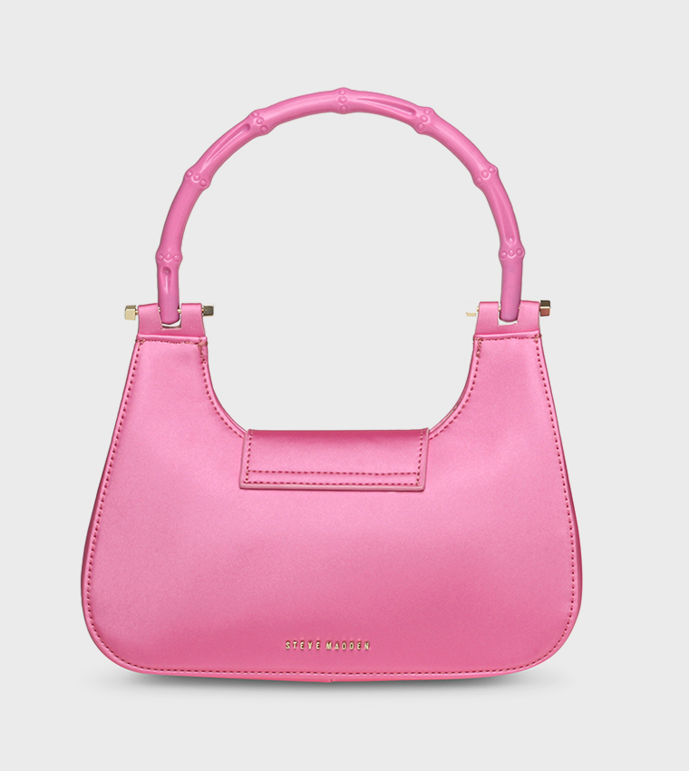 D&G Gathering Shoulder Bag Suede Pink