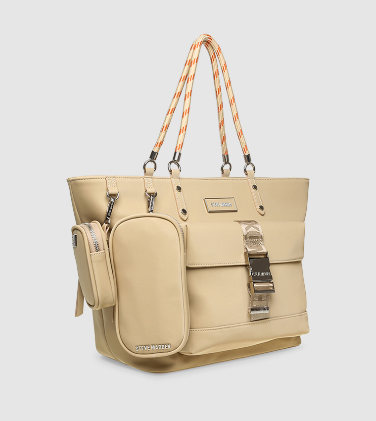 BSECURE Logo Detail Tote Bag with Pouch