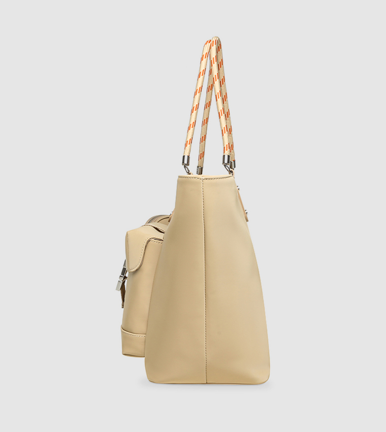 BSECURE Logo Detail Tote Bag with Pouch