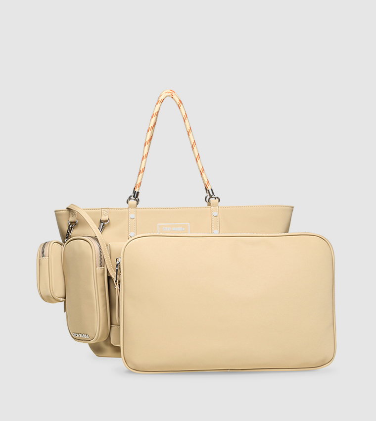 BSECURE Logo Detail Tote Bag with Pouch