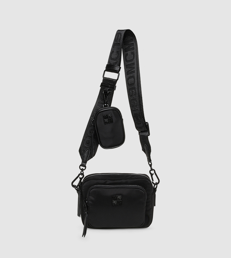 Buy Steve Madden BALVARO Crossbody Bag With Coin Pouch In Black ...