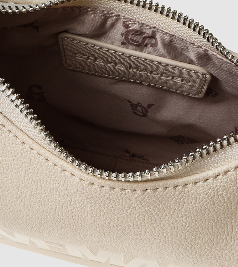 Buy Steve Madden BPRIME Logo Detail Shoulder Bag In Ivory