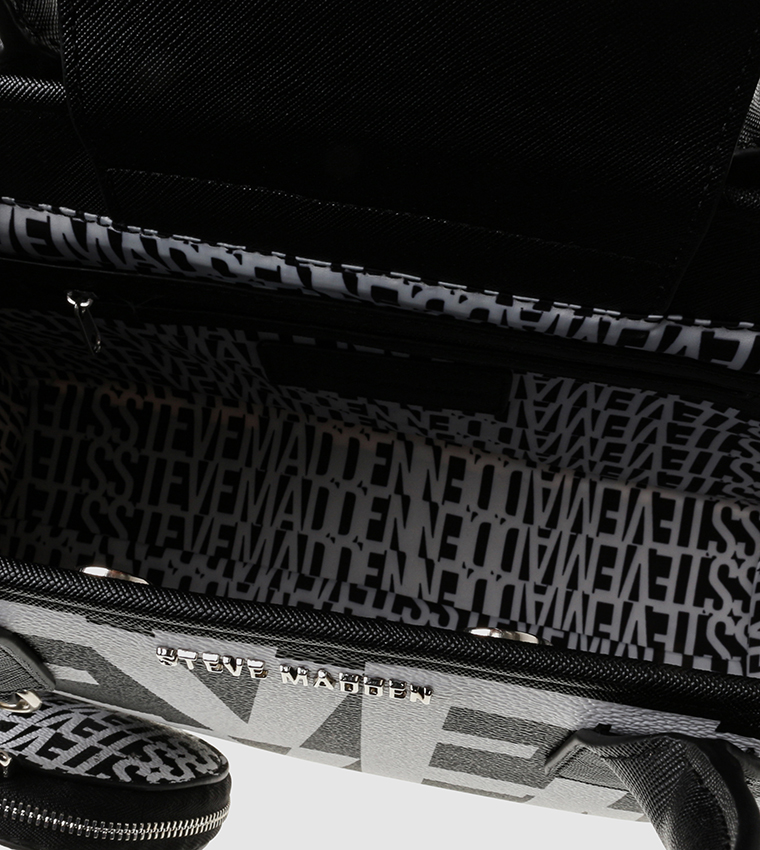 BVISION Logo Detail Tote Bag with Coin Purse