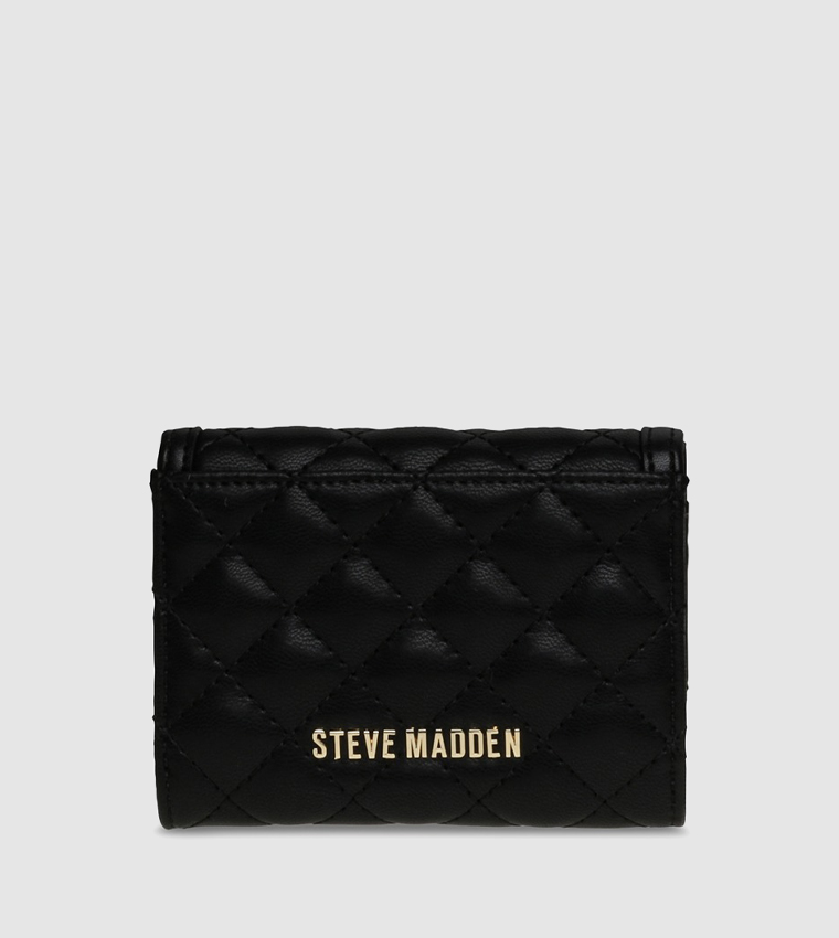 Steve madden black online wallet