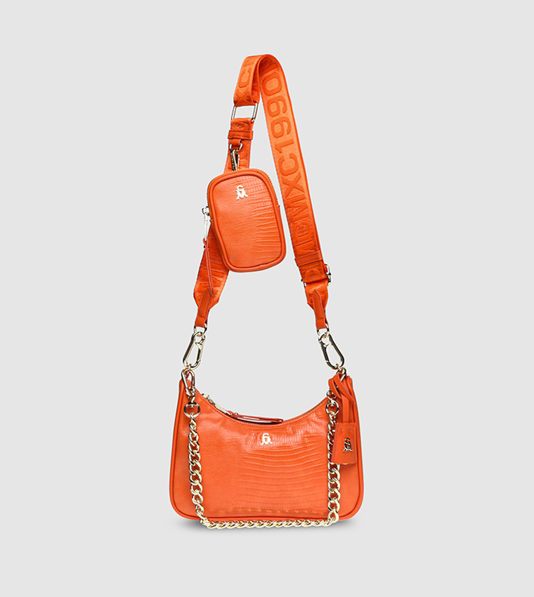 Orange hotsell crossbody purse