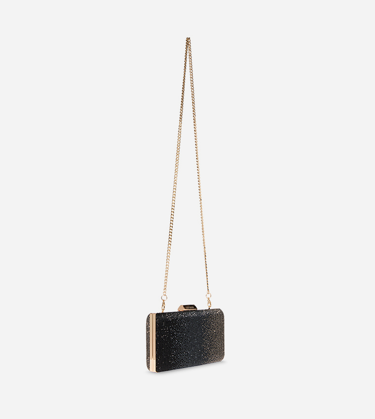 BDESIRI Embellished Clutch with Chain