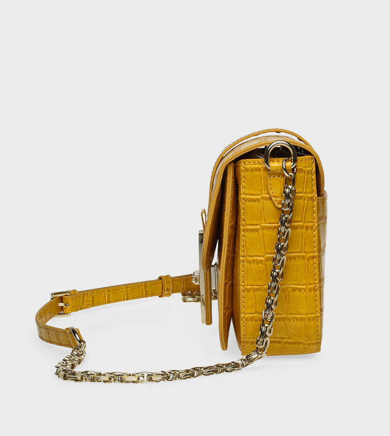 BDAVINA Textured Crossbody Bag