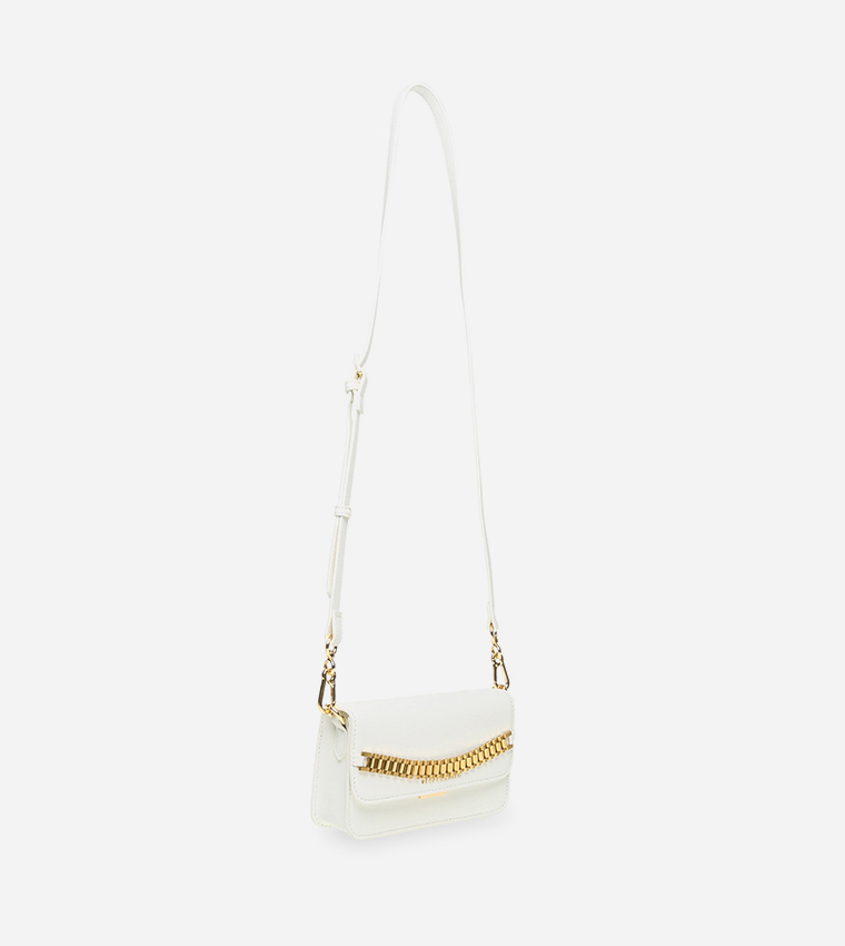 BINSTANT Metal Accent Crossbody Bag