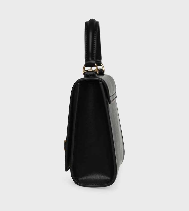 BMOMENT Metal Accent Top Handle Bag