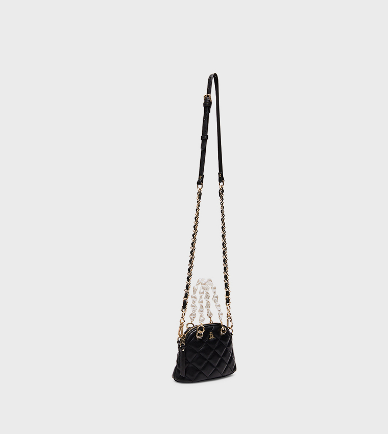 BCONNIE Quilted Double Handle Crossbody Bag