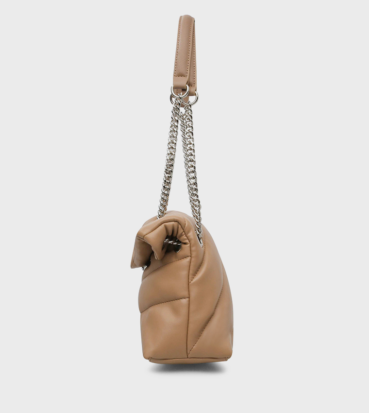 STEVE MADDEN BORSA BBELZER IN ECOPELLE TRAPUNTATA Donna Nude