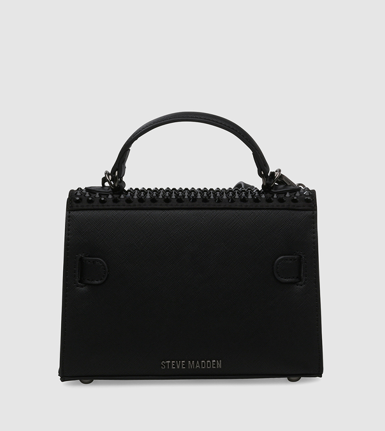 Buy Steve Madden BDIGNITY Embellished Satchel Bag In Black | 6thStreet ...