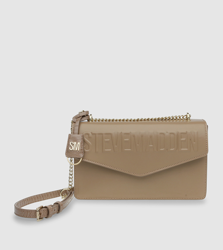 Buy Steve Madden Bluz Logo Detailed Crossbody Bag In Brown | 6thStreet UAE