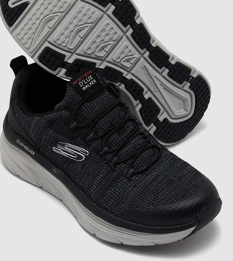 Buy Skechers D'LUX WALKER PENSIVE Low Top Sneakers In Black | 6thStreet UAE