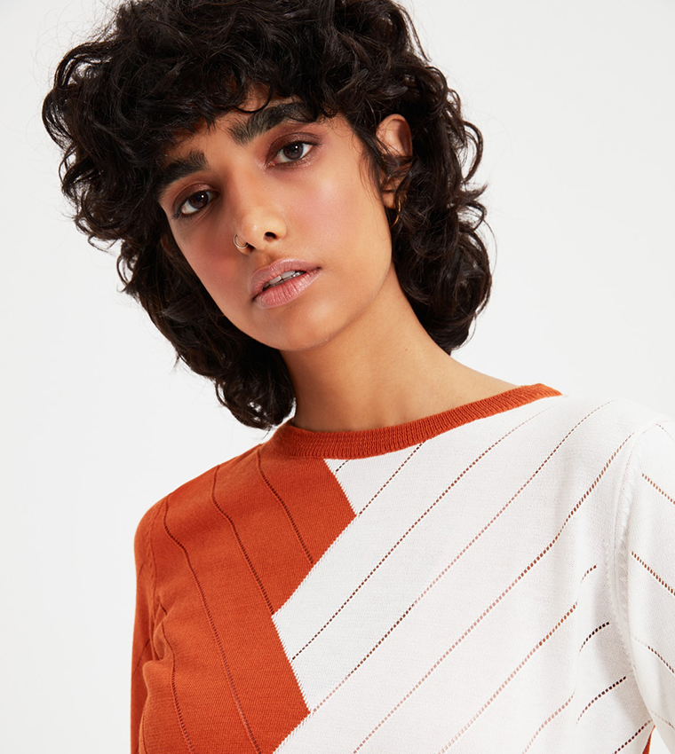 Trendyol Collection Black Basic Corded Knitwear Sweater TWOAW22KZ1708 - View #5