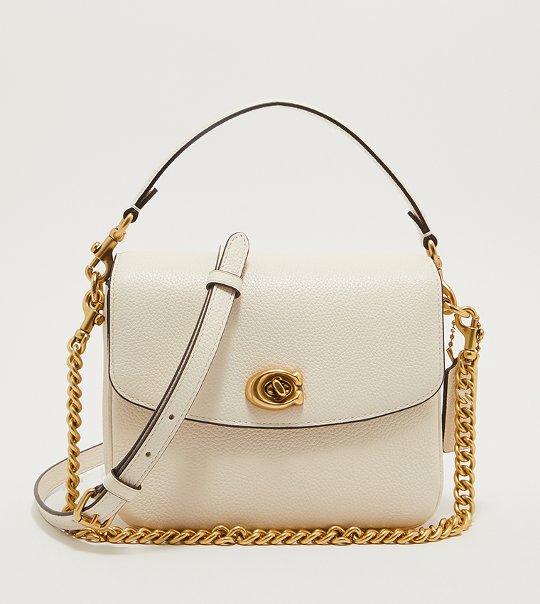 White coach best sale satchel bag