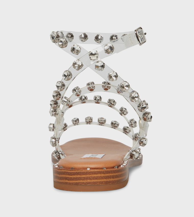 TRAVEL Embellished Flat Sandals