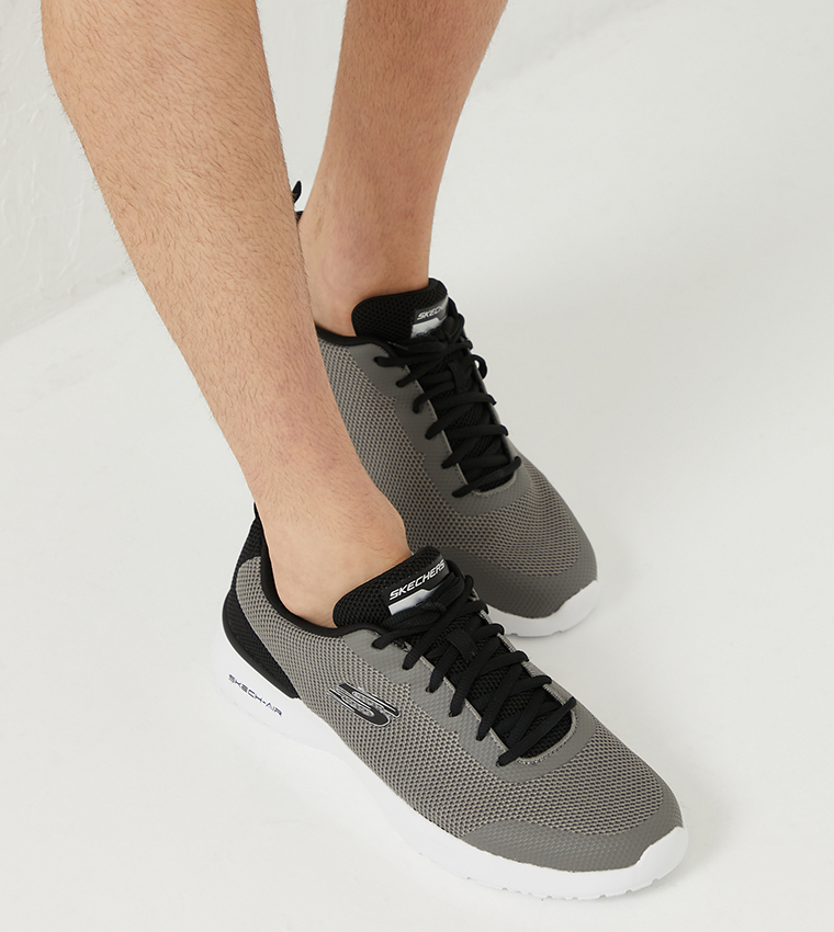 Buy Skechers SKECH AIR DYNAMIGHT Sneakers Charcoal Black In