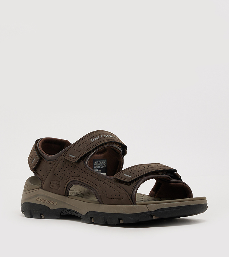 Logo Detail Open Toe Comfort Sandals