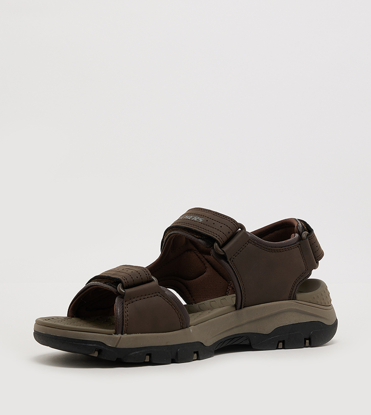 Logo Detail Open Toe Comfort Sandals