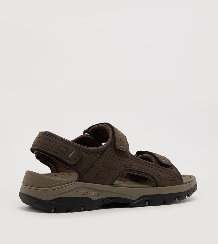Logo Detail Open Toe Comfort Sandals