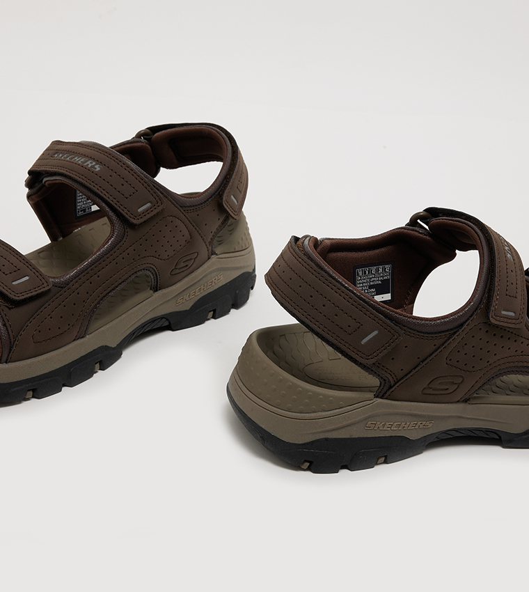 Logo Detail Open Toe Comfort Sandals