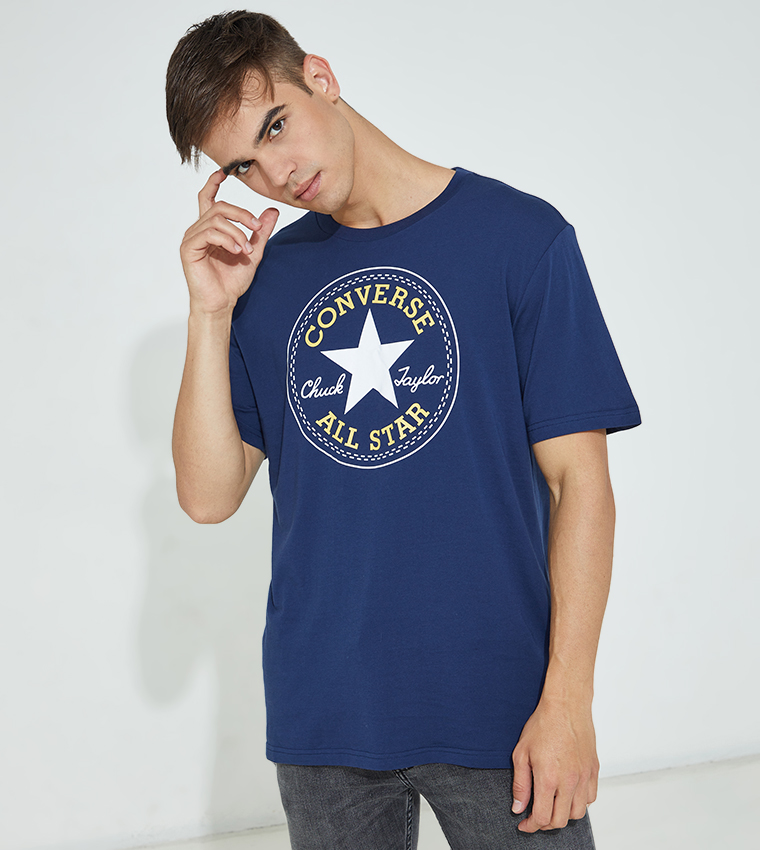 Buy Converse Nova Chuck Patch T Shirt In Blue | 6thStreet Oman