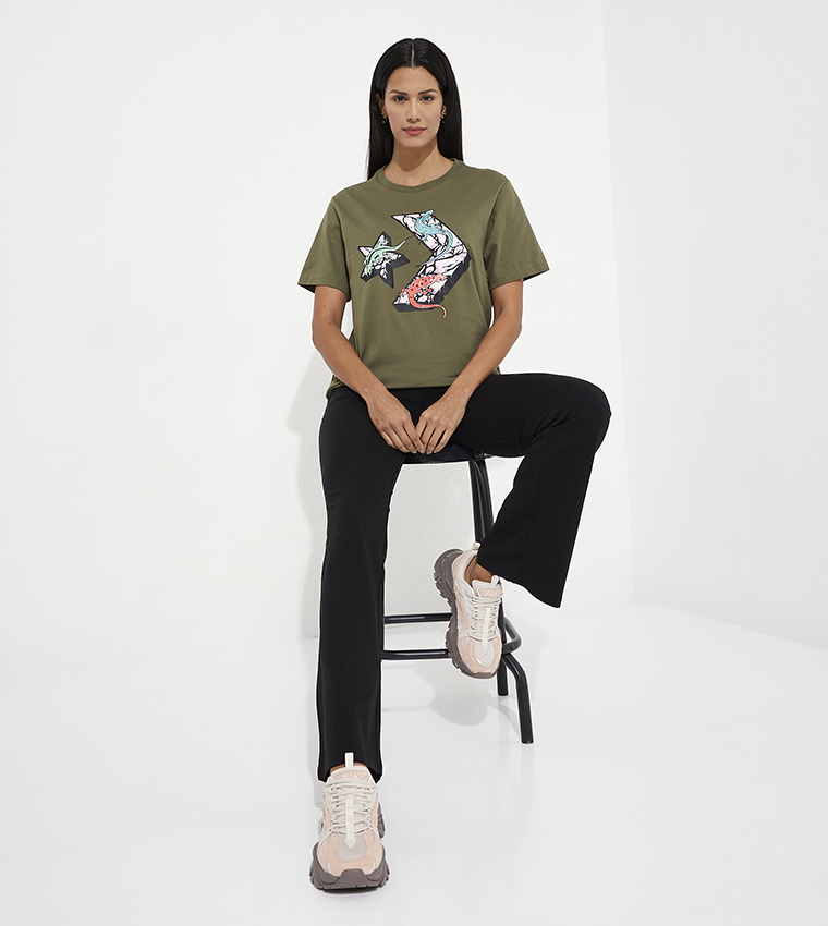 Exotic Lizards Printed Short Sleeves T-Shirt