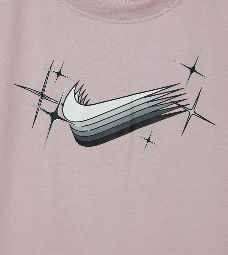 Buy Nike W Nk Goddess Dry Fit Crop T Shirt In Pink 6thStreet Oman