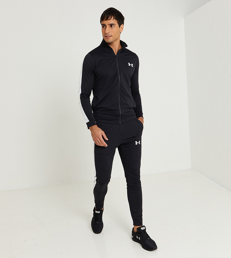 Buy Under Armour Solid Regular Track Suit In Black 6thStreet Kuwait