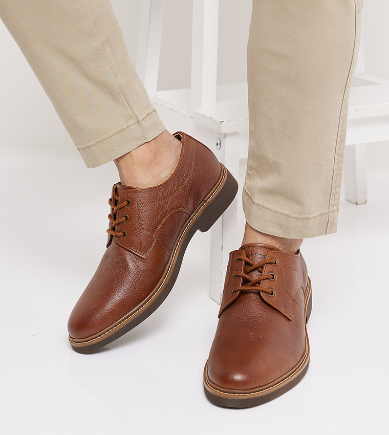 Buy Hush Puppies Detroit PT Oxford Shoes In Tan | 6thstreet  display picture 1