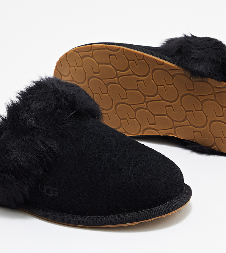 SCUFF SIS Fur Detail Home Slippers