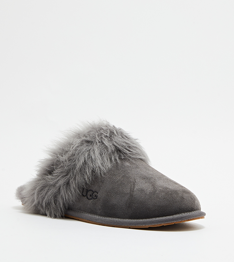 SCUFF SIS Fur Detail Home Slippers