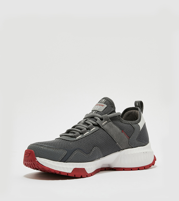 Buy Skechers Street Flex Mid Top Sneakers In Grey | 6thStreet Bahrain