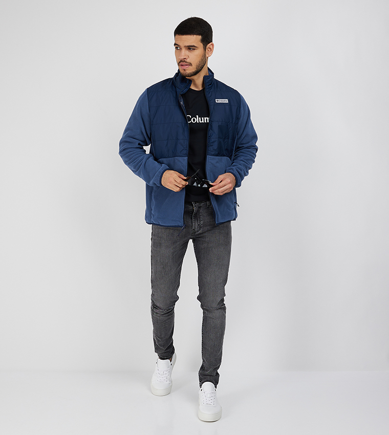 Buy COLUMBIA Logo Detail Color Block Jacket In Blue 6thStreet UAE