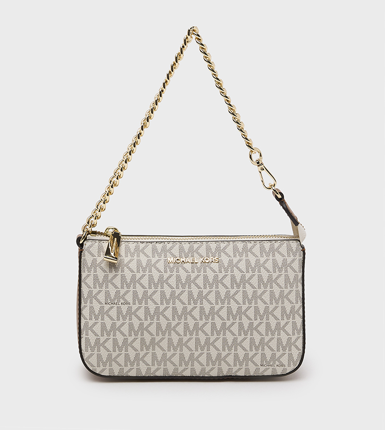 JET SET Monogram Patterned Shoulder Bag