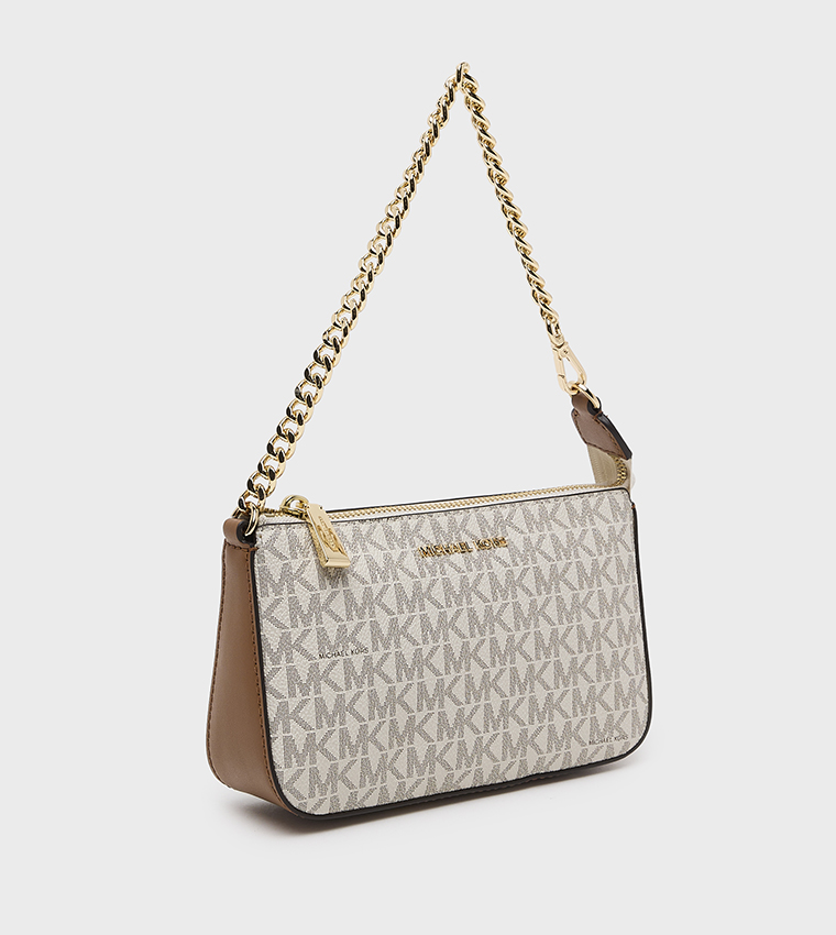 JET SET Monogram Patterned Shoulder Bag