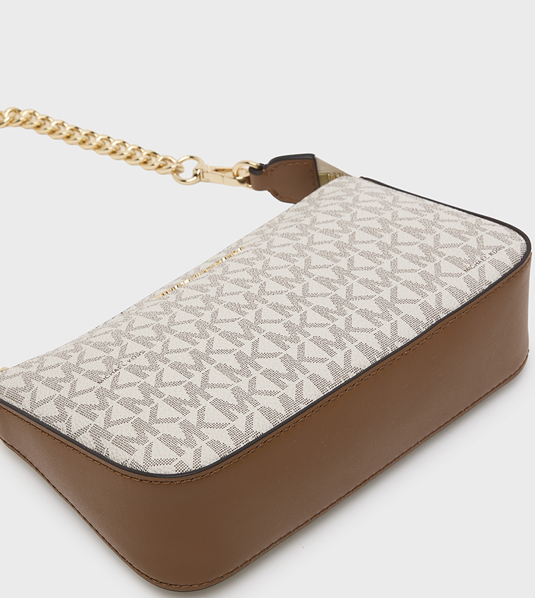 JET SET Monogram Patterned Shoulder Bag