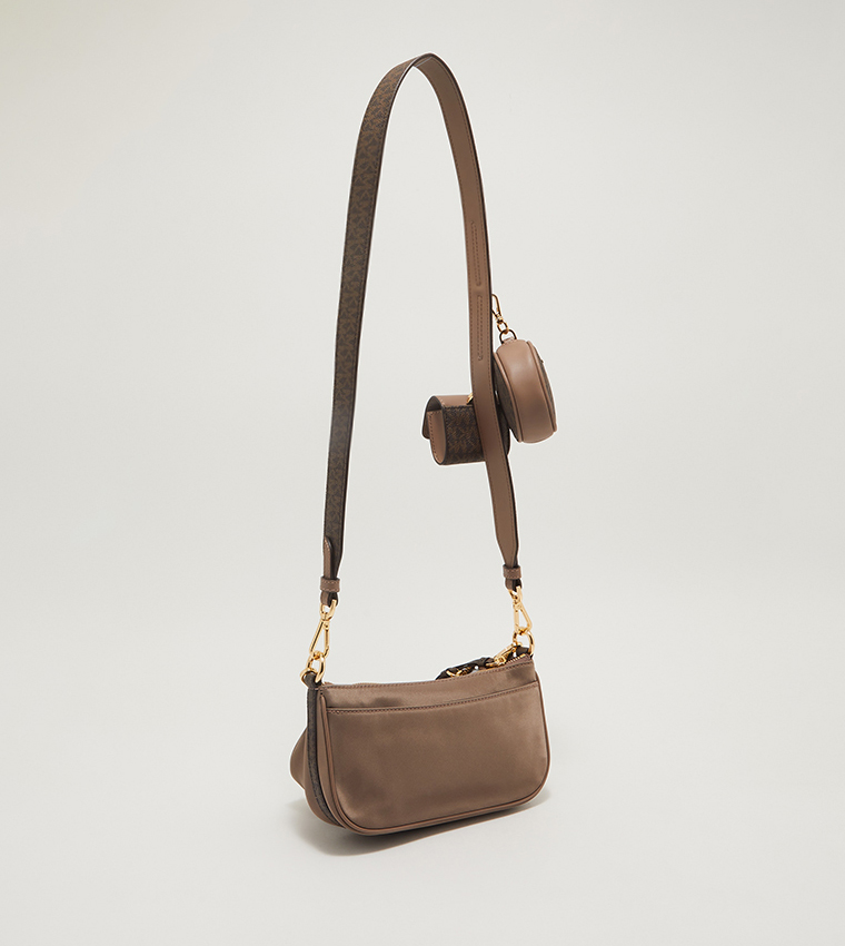 Logo Detailed Crossbody Bag with Coin Purse