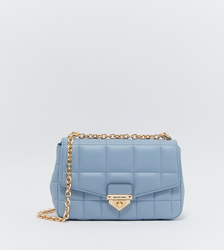 Buy Michael Kors Chain Handle Push Lock Closure Crossbody Bag In Blue |  6thStreet Kuwait